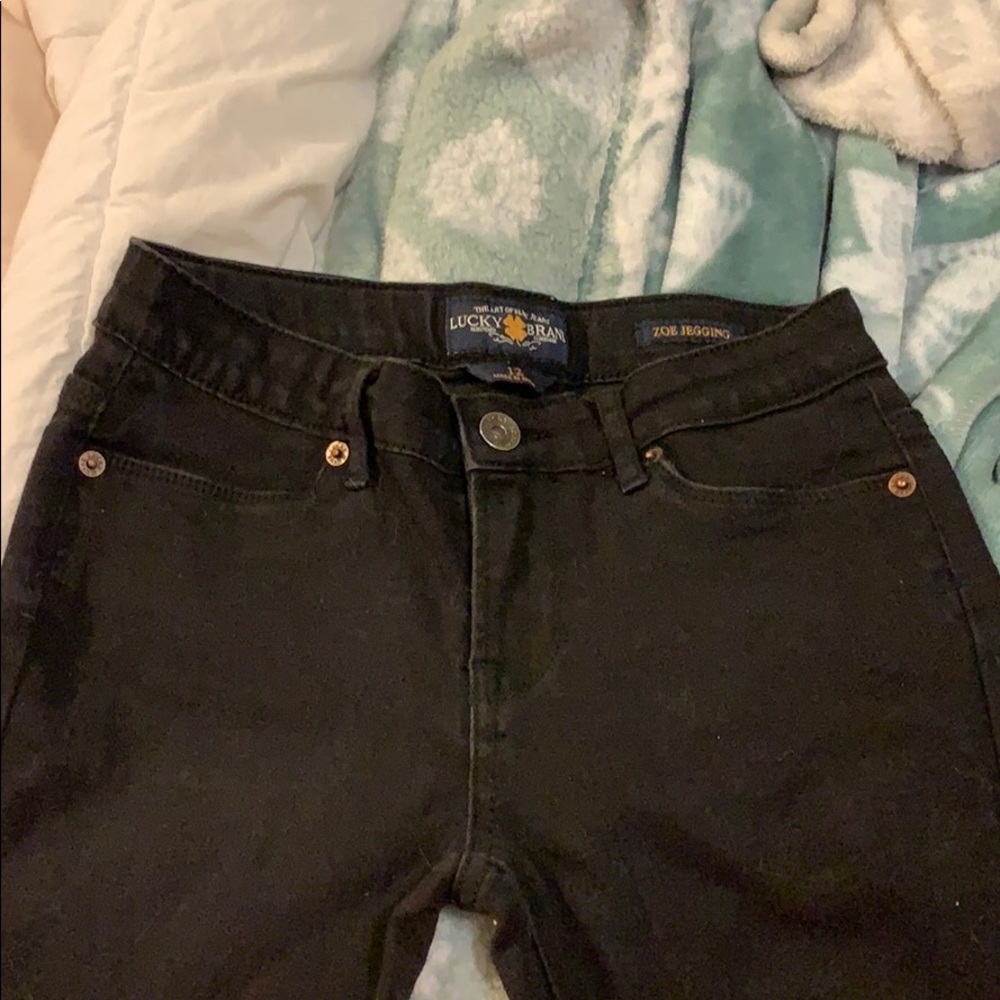Lucky brand kids black jeans